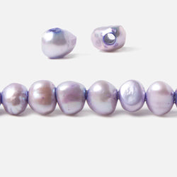 8x10-7.5x10.5mm Lilac Baroque 2.5mm large hole Pearls 15 in. 49 pcs (ONLINE ORDER ONLY)