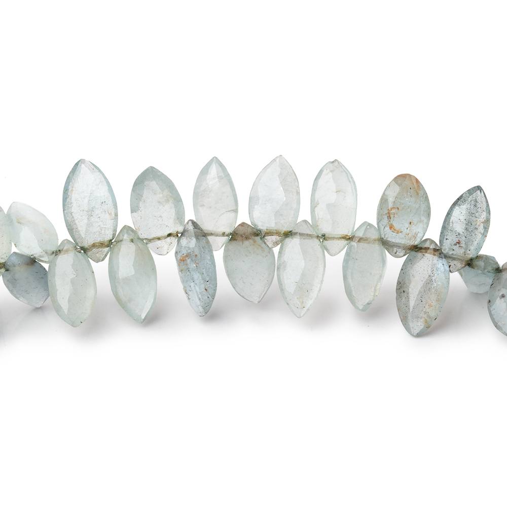 8x4-10x5mm Moss Aquamarine Faceted Marquise Beads 8 inch 74 pieces (ONLINE ORDER ONLY)
