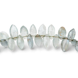 8x4-10x5mm Moss Aquamarine Faceted Marquise Beads 8 inch 74 pieces (ONLINE ORDER ONLY)