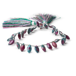 8x4-10x5mm Ruby in Zoisite Faceted Marquise Beads 8 inch 30 pieces (ONLINE ORDER ONLY)