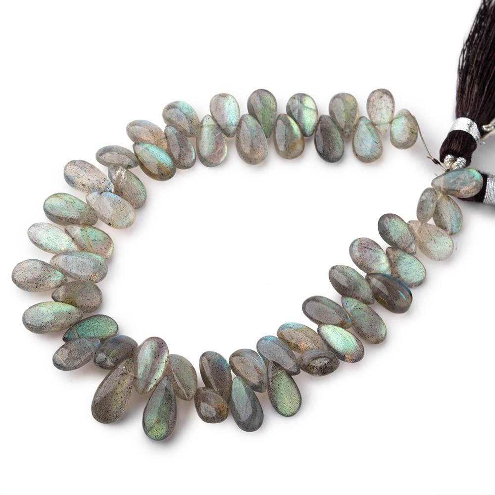 8x5-11x6mm Labradorite Plain Pear Beads 7.5 inch 46 pieces (ONLINE ORDER ONLY)