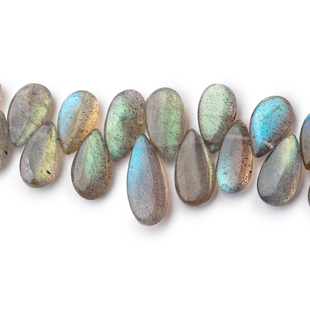 8x5-11x6mm Labradorite Plain Pear Beads 7.5 inch 46 pieces (ONLINE ORDER ONLY)