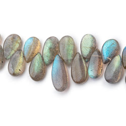 8x5-11x6mm Labradorite Plain Pear Beads 7.5 inch 46 pieces (ONLINE ORDER ONLY)