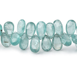8x5-11x6mm Teal Kyanite Faceted Pear Beads 7.5 inch 62 pieces (ONLINE ORDER ONLY)