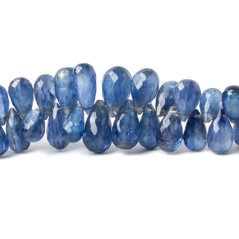 8x5-12x7mm Kyanite Tear Drop Briolette 8 inch 78 pieces (ONLINE ORDER ONLY)
