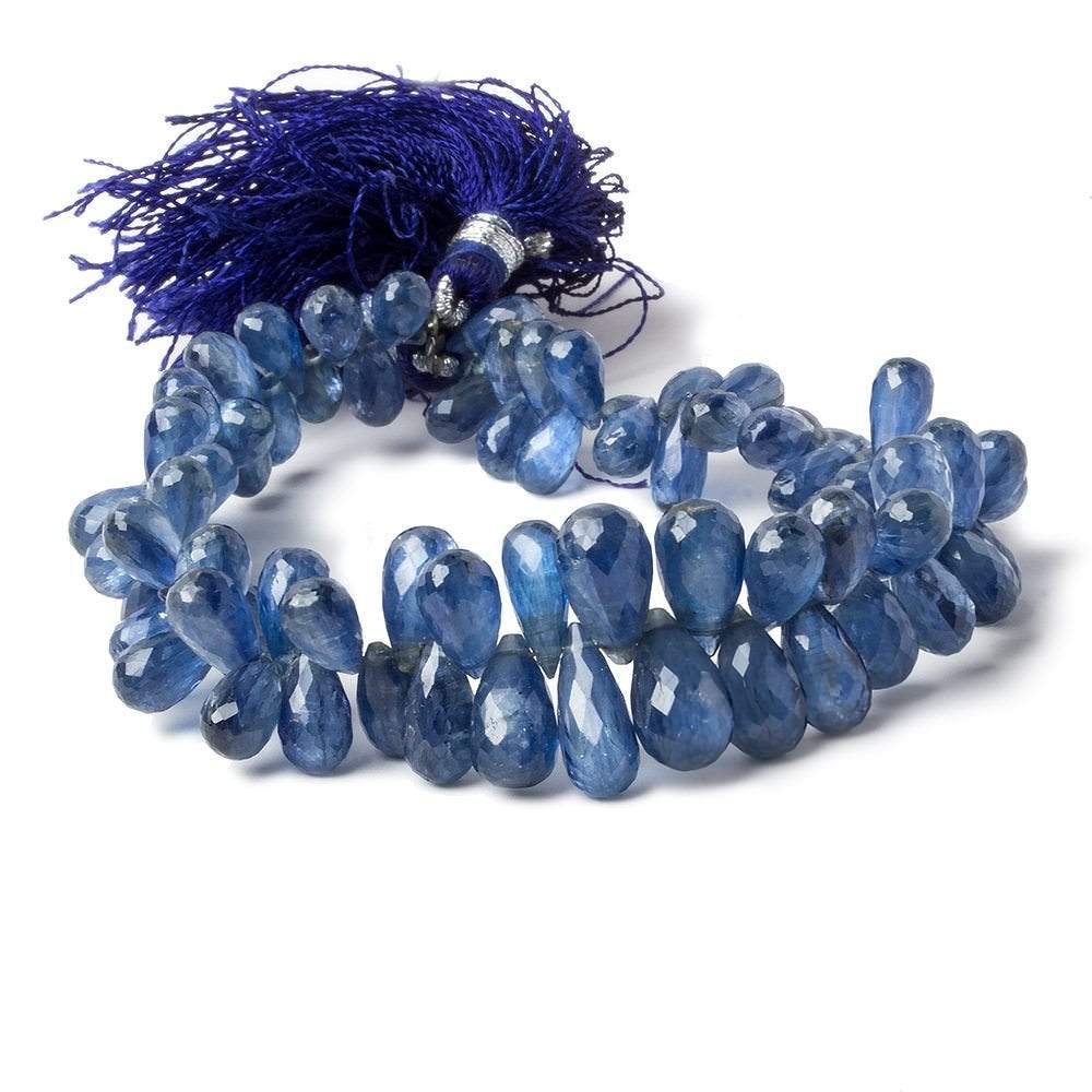 8x5-12x7mm Kyanite Tear Drop Briolette 8 inch 78 pieces (ONLINE ORDER ONLY)