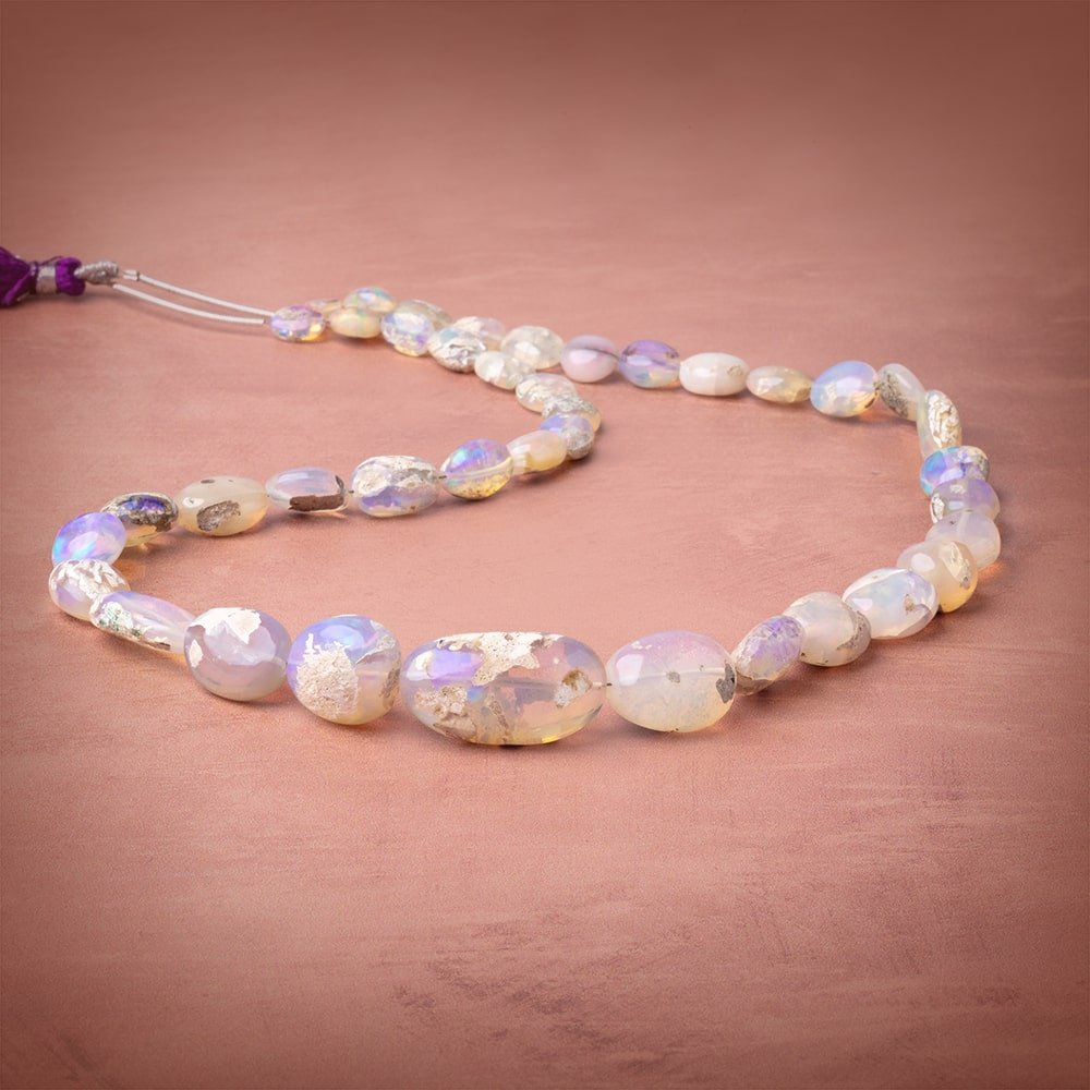 8x5-25x14mm Ethiopian Opal Plain Nugget Beads 18 inch 38 pieces AA (ONLINE ORDER ONLY)
