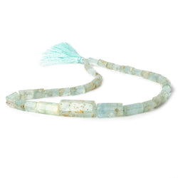 8x5-28x13mm Aquamarine Straight Drilled Natural Crystals 16 inch 36 beads (ONLINE ORDER ONLY)