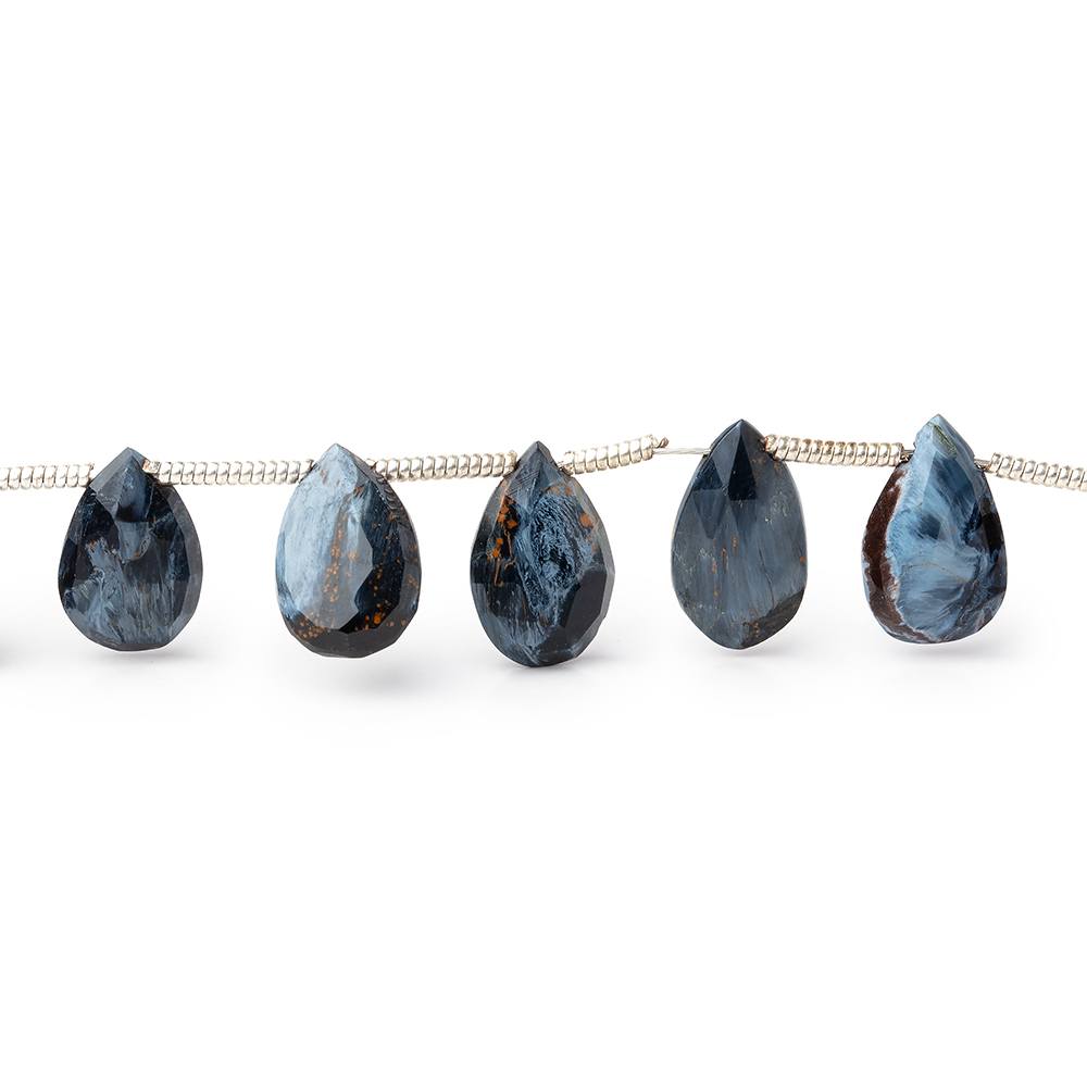 8x5mm Pietersite Faceted Pear Beads 7 inch 25 pieces (ONLINE ORDER ONLY)