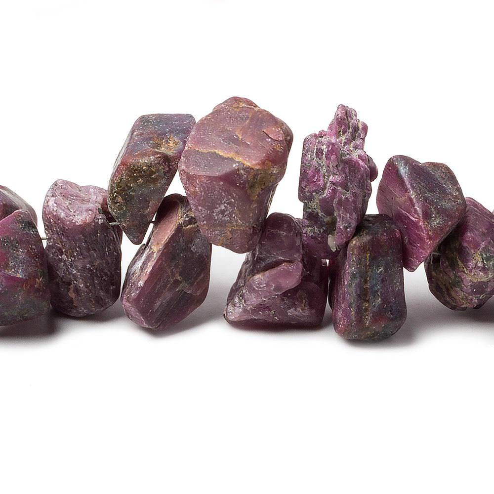 8x5x3-16x14x10mm Ruby Beads Unfaceted Natural Crystal 15 inch 100 pcs (ONLINE ORDER ONLY)