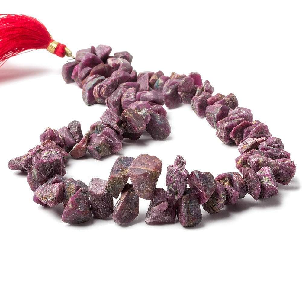 8x5x3-16x14x10mm Ruby Beads Unfaceted Natural Crystal 15 inch 100 pcs (ONLINE ORDER ONLY)