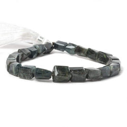 8x6-11x9mm Moss Aquamarine faceted nugget beads 8 inch 21 pieces
