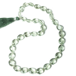 8x6-12x9mm Prasiolite Plain Nugget Beads 14 inch 33 pieces (ONLINE ORDER ONLY)