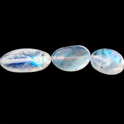 8x6-23x12mm Rainbow Moonstone Plain Nugget Beads 18 inch 38 pieces AA (ONLINE ORDER ONLY)