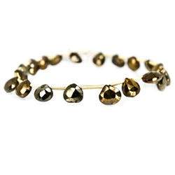 8x6- 9.5x7mm Plum Metallic Black Spinel Beads Faceted Pear Briolette 7.5 inch 20 pieces (ONLINE ORDER ONLY)