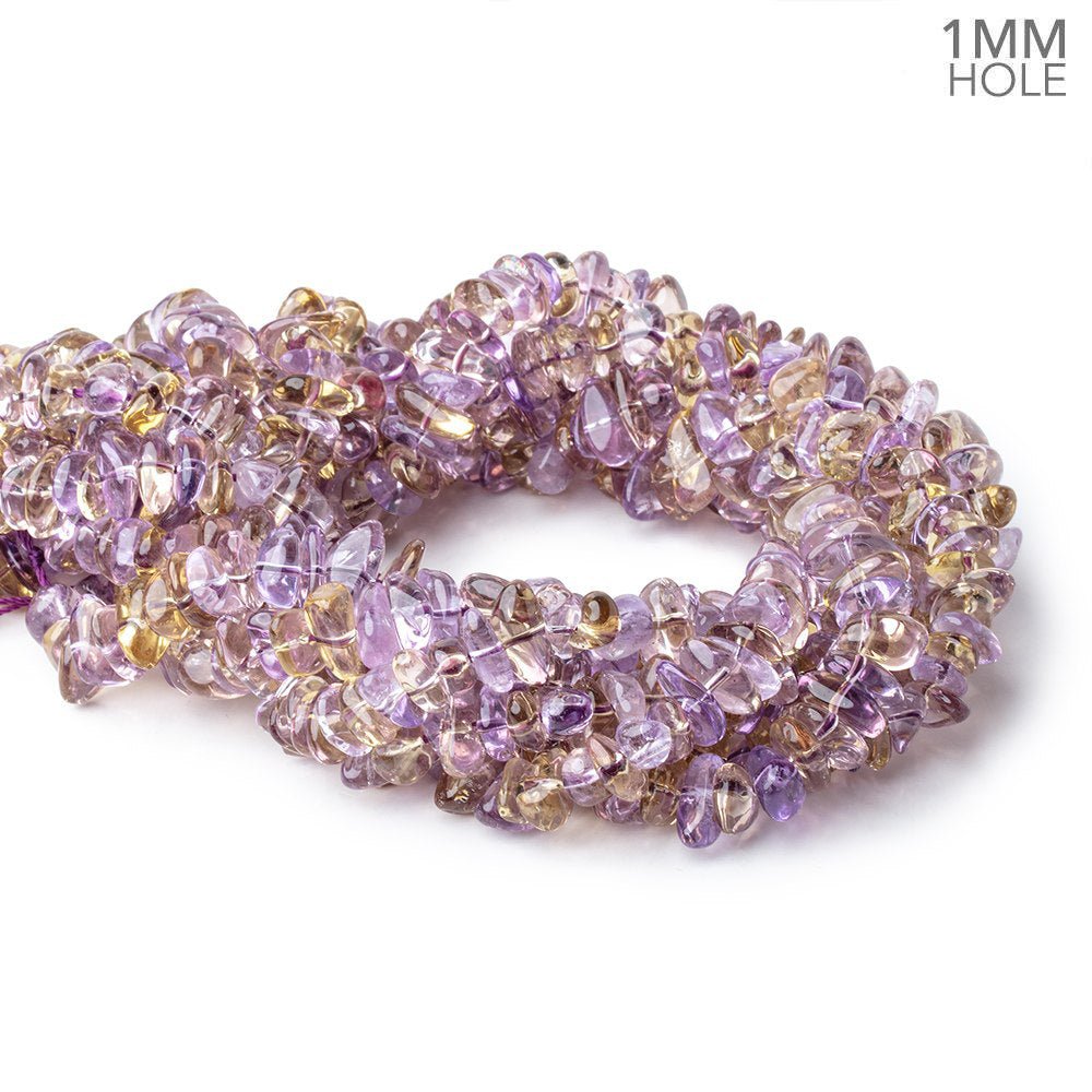 8x6-9x8mm Ametrine Side Drill Plain Nuggets 16 inch 96 Beads 1mm hole (ONLINE ORDER ONLY)