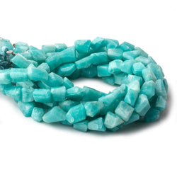 8x7-10x7mm Amazonite angular faceted nuggets 8 inch 22 pieces (ONLINE ORDER ONLY)