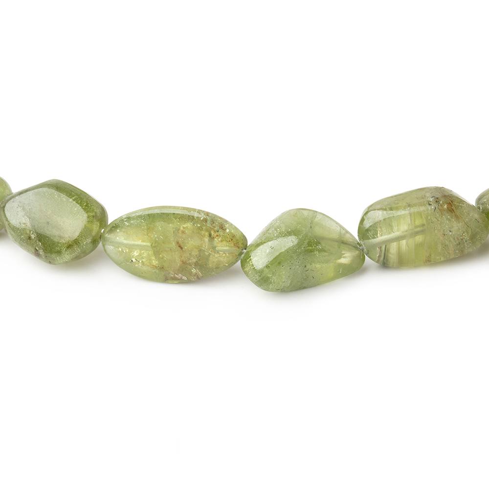 8x7-13x9mm Afghani Peridot Plain Nugget Beads 14 inch 33 pieces (ONLINE ORDER ONLY)