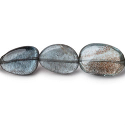 8x7-14x11mm Copper Moss Aquamarine Plain Nugget Beads 18 inch 42 pieces AAA (ONLINE ORDER ONLY)
