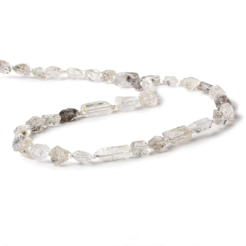 8x7-14x5mm Double Terminated Quartz Natural Crystal Beads 16 inch 42 pcs (ONLINE ORDER ONLY)