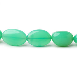 8x7-18x13mm Prase Opal Plain Oval Beads 18 inch 37 pieces AA (ONLINE ORDER ONLY)