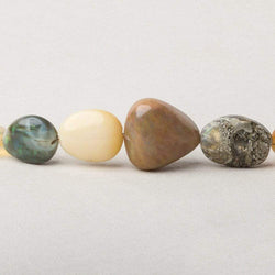 8x7-19x18mm Ethiopian Opal Straight Drill Plain Nuggets 18 inch 38 pieces (ONLINE ORDER ONLY)