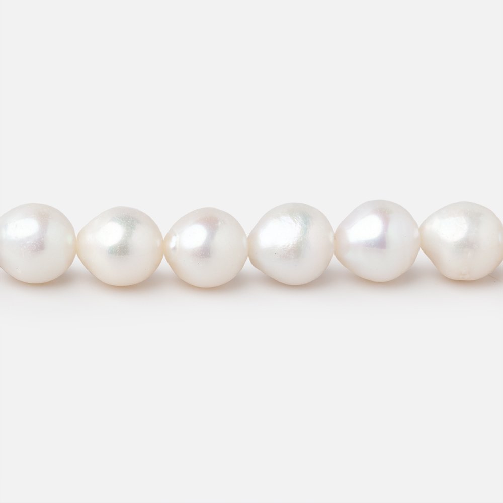 8x7-9x8mm Off White Petite Ultra Baroque Freshwater Pearls 15.5 inch 46 Beads AA (ONLINE ORDER ONLY)