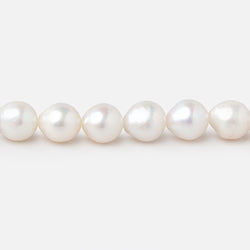 8x7-9x8mm Off White Petite Ultra Baroque Freshwater Pearls 15.5 inch 46 Beads AA (ONLINE ORDER ONLY)