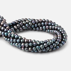 8x7mm Peacock Off Round Freshwater Pearls 16 inch 59 Beads (ONLINE ORDER ONLY)