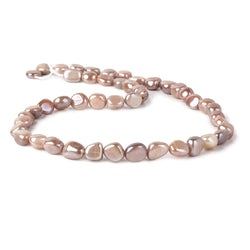 8x8-10x8mm Mystic Multi Color Moonstone plain nuggets 16 inch 45 beads (ONLINE ORDER ONLY)