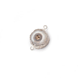 9-10mm Silver Leafed Solar Quartz Slice Connector 1 focal (ONLINE ORDER ONLY)