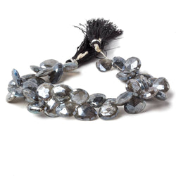9-11mm Mystic Labradorite Faceted Heart Beads 8 inch 35 pieces (ONLINE ORDER ONLY)
