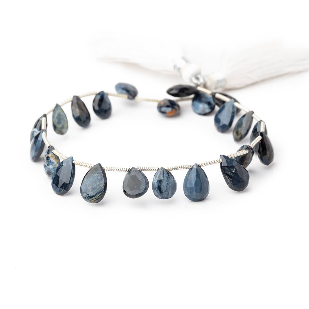9-11mm Pietersite Faceted Pear Beads 7 inch 20 pieces (ONLINE ORDER ONLY)