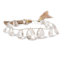 9-15mm Morganite Faceted Pears 8 inch 13 pieces (ONLINE ORDER ONLY)