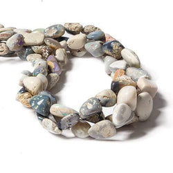 9-17mm Australian Boulder Opal plain nugget Beads 17 inch 34 pieces (ONLINE ORDER ONLY)