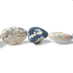 9-17mm Australian Boulder Opal plain nugget Beads 17 inch 34 pieces (ONLINE ORDER ONLY)