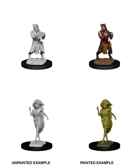 D&D: Nolzur's Marvelous Miniatures - Satyr & Dryad (ONLINE ORDER ONLY)