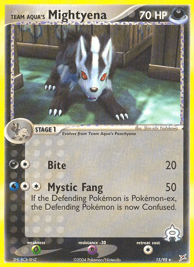 Team Aqua's Mightyena (15/95) [EX: Team Magma vs Team Aqua] (Online Only)