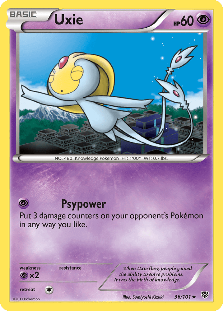 Uxie (36/101) [Black & White: Plasma Blast] (Online Only)