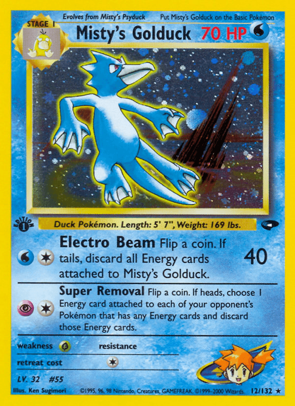 Misty's Golduck (12/132) [Gym Challenge 1st Edition] (Online Only)