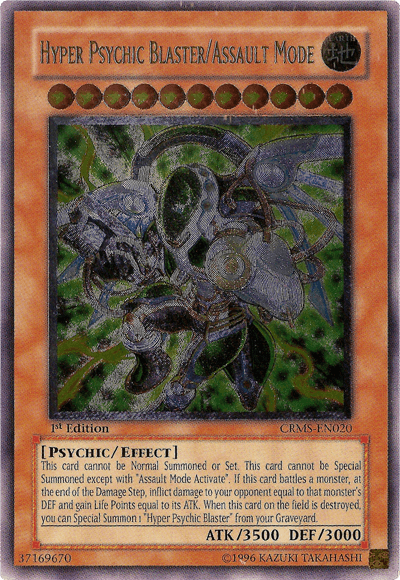 Hyper Psychic Blaster/Assault Mode [CRMS-EN020] Ultimate Rare (ONLINE ORDER ONLY)