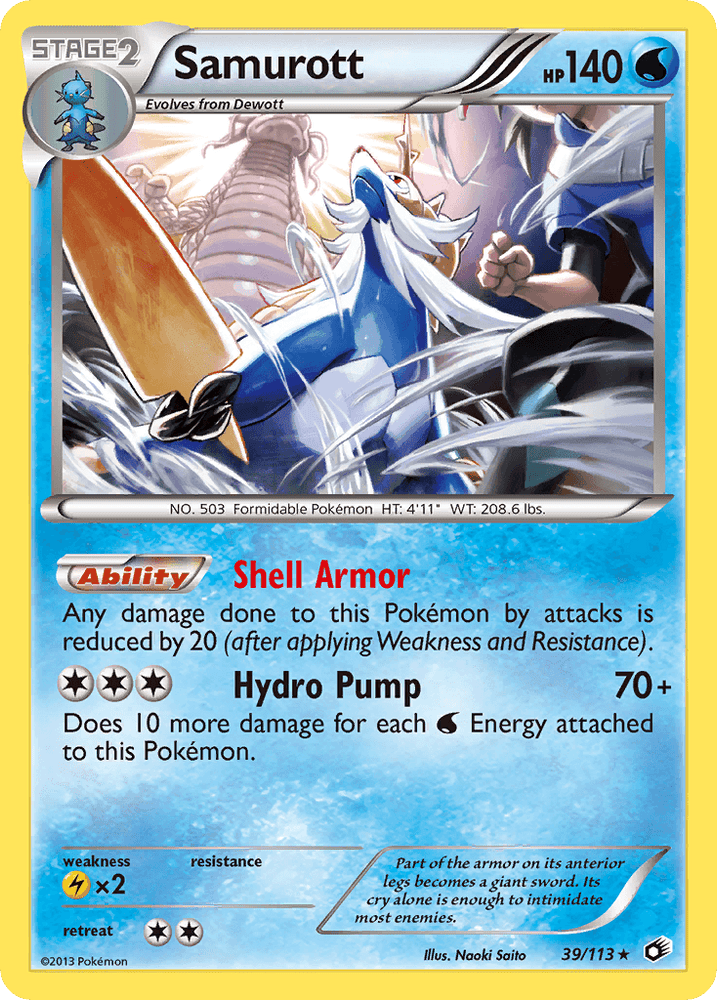 Samurott (39/113) [Black & White: Legendary Treasures] (Online Only)