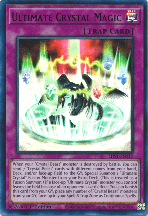 Ultimate Crystal Magic (Blue) [LDS1-EN117] Ultra Rare (ONLINE ORDER ONLY)