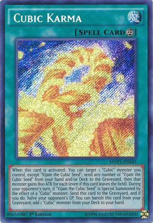 Cubic Karma [MVP1-ENS41] Secret Rare (ONLINE ORDER ONLY)