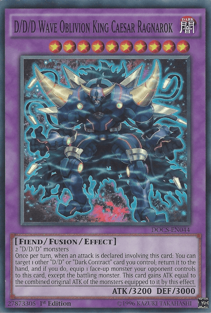 D/D/D Wave Oblivion King Caesar Ragnarok [DOCS-EN044] Super Rare (ONLINE ORDER ONLY)