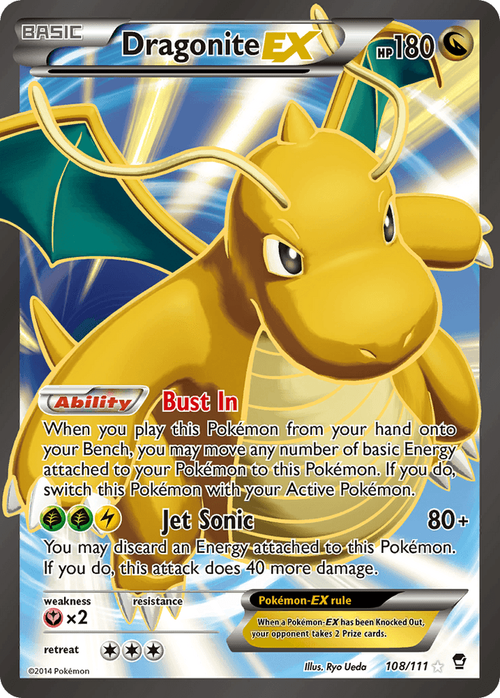 Dragonite EX (108/111) [XY: Furious Fists] (Online Only)