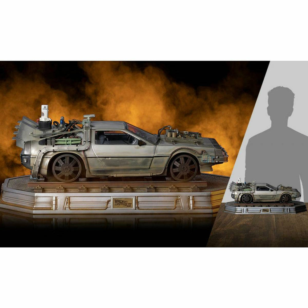 Iron Studios Back to the Future Part III DeLorean 1:10 Scale Statue (ONLINE ORDER ONLY)