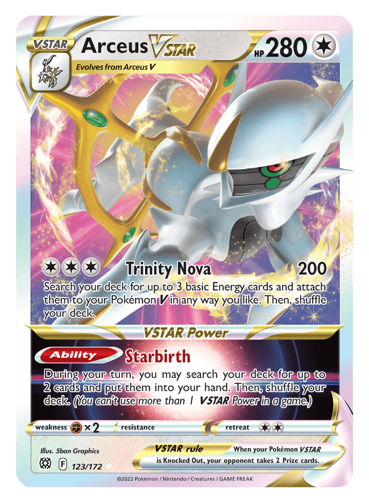 Arceus VSTAR (123/172) (Jumbo Card) [Sword & Shield: Brilliant Stars] (Online Only)