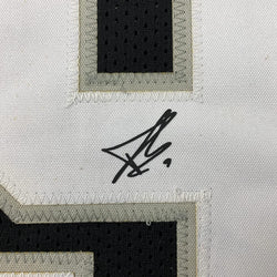 Framed Facsimile Autographed Tony Parker 35x39 San Antonio Black Reprint Laser Auto Basketball Jersey (ONLINE ORDER ONLY)