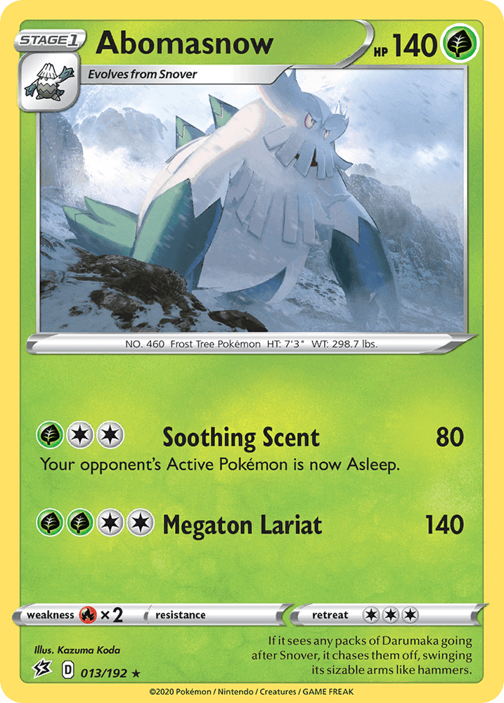 Abomasnow (013/192) [Sword & Shield: Rebel Clash] (Online Only)